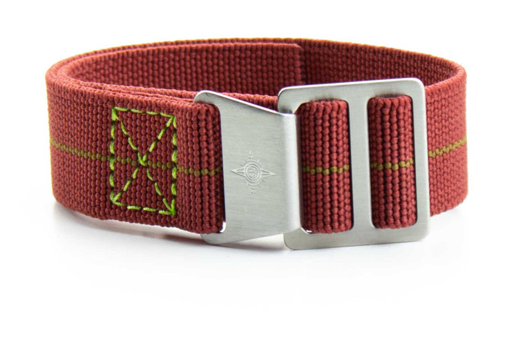 Paratrooper Strap Burgundy And Green | CNS & Watch Bands