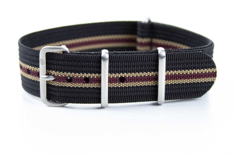 Ribbed strap "The Black Bay" | CNS & Watch Bands