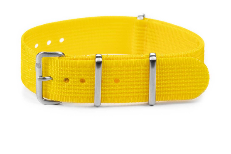 CNS Watch Bands Ribbed Straps Ribbed strap Yellow