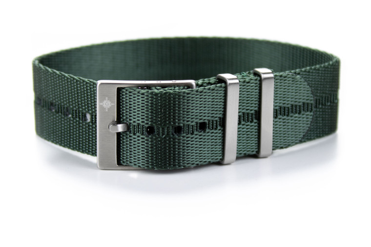 Adjustable Ridge Single Pass Strap British Racing Green | CNS & Watch Bands