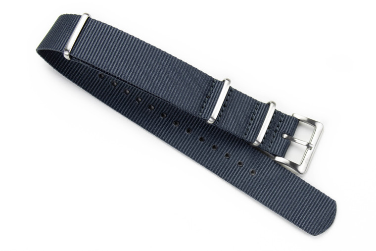 Lead Gray nylon watch strap