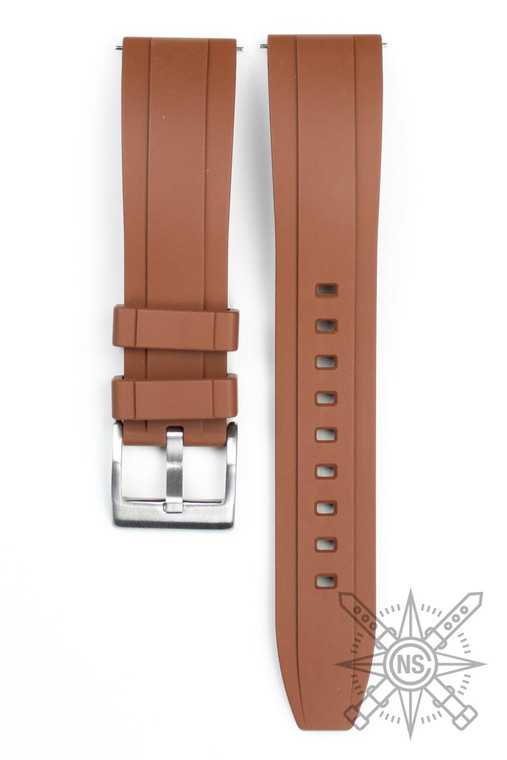 Daytona brown rubber watch band