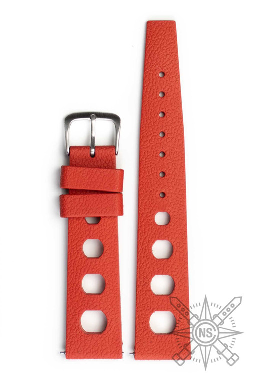 Tropic sport rubber watch strap red