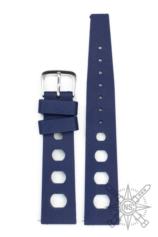 Navy blue tropic sport rubber watch strap