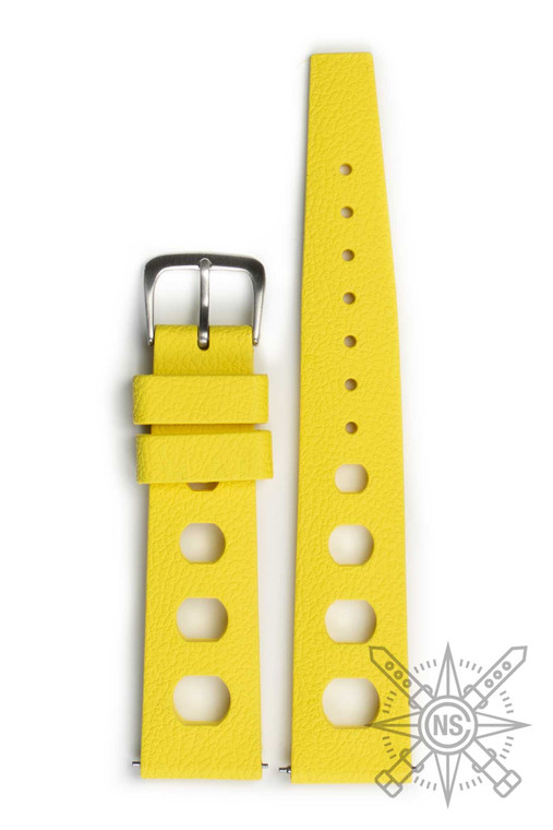 Yellow Tropic sport rubber watch strap