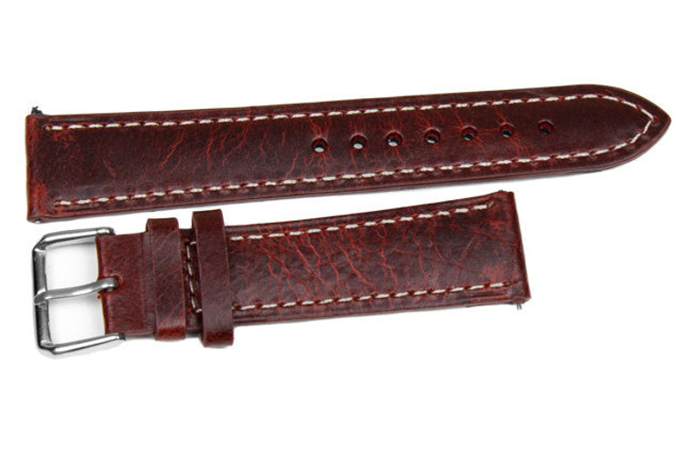 Kvarnsjö Leather Classic watch band Classic Burgundy