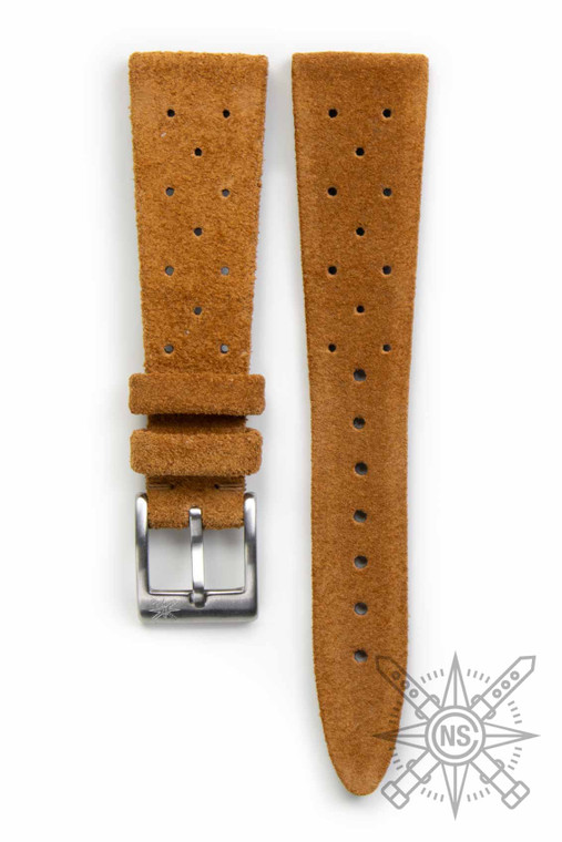Grand Prix Suede Tanned watch band