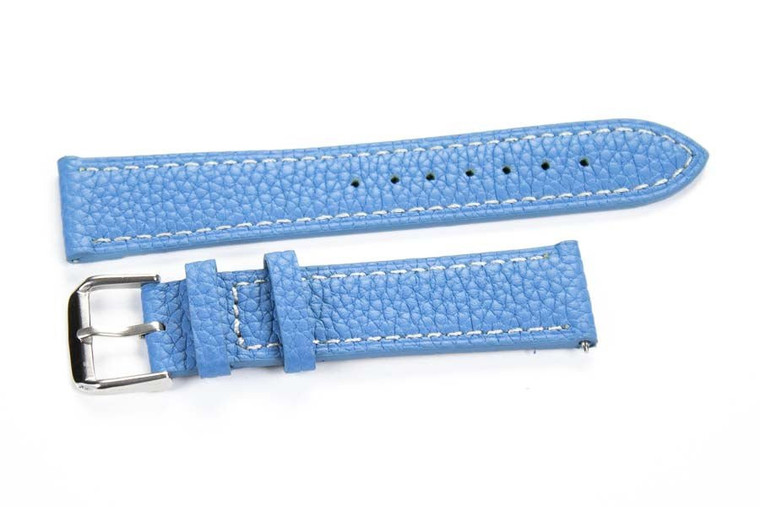 Kvarnsjö Leather Classic watch band Classic Pebble Sky Blue