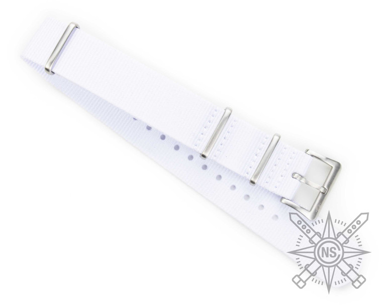 White nylon watch strap