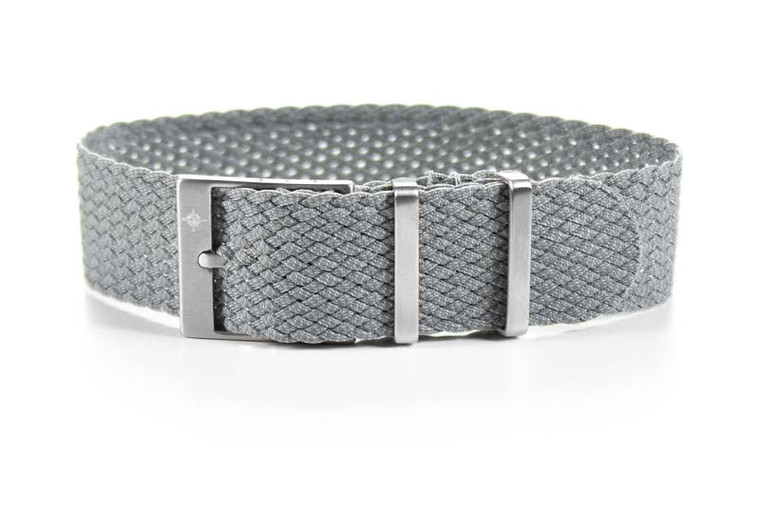 gray perlon watch strap