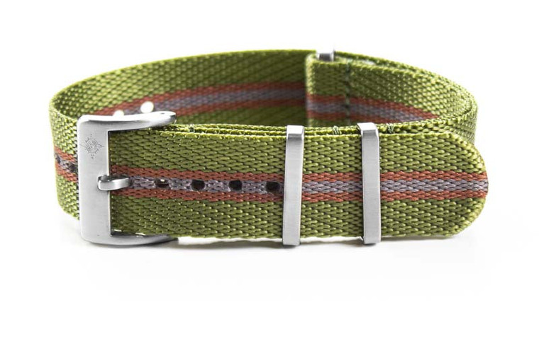 CNS Watch Bands New Deluxe strap Deluxe  Strap "The Olive and Burgundy"