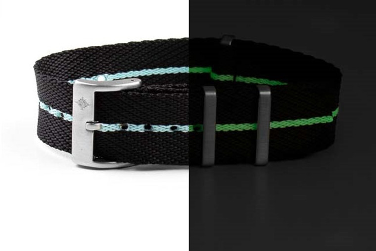 CNS Watch Bands New Deluxe strap Deluxe Strap Black and Lume