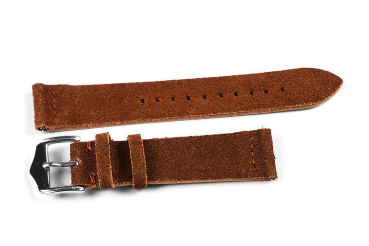 Kvarnsjö Leather Heritage Watch Band Heritage Suede Golden Brown