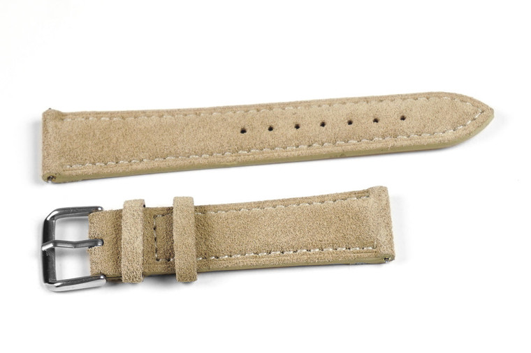 Kvarnsjö Leather Classic watch band Classic Suede Sand