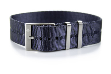 Adjustable Midnight Nylon Watch Strap – Single Pass Classic