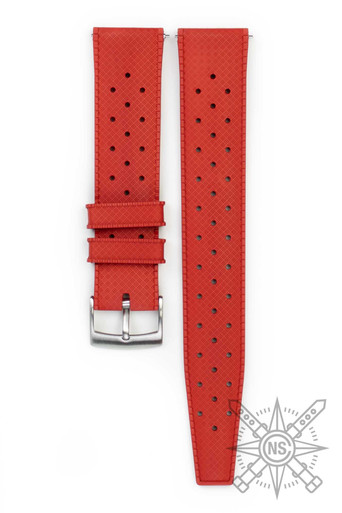 Red Tropical Style Watch Strap – Bold & Durable Strap