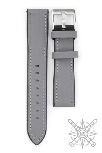 Grey Hybrid Sailcloth Watch Strap – Sleek & Strong