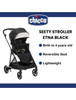 Chicco Seety Stroller Suitable Up To 22kg- Etna Black