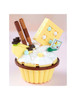Keeppley Sanrio Cupcake Series - Pompompurin Banana Cupcake Building Block Toys