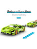 i.M Master Pull Back Super Car Green Building Blocks