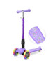 Bold Cube Purple Unicorn Teeny Fold 3 Wheel Scooter Flashing Wheels