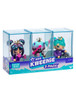 XOX Kweenie 3-Pack Fearless Kweens Series 4" Collectible Figure w/ Display Case 