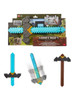 Minecraft Movie Click and Switch Sword and Pickaxe Feature Role-Play 2-in-1 Toy
