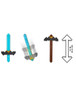 Minecraft Movie Click and Switch Sword and Pickaxe Feature Role-Play 2-in-1 Toy