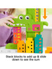 Fisher-Price Adding Alligator Educational Toy Counting Activity w/ 10 Stacking Blocks