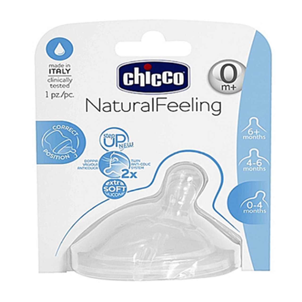 Kidscompany Chicco Natural Feel Teat 0m Regular Flow