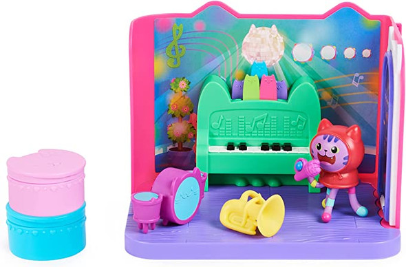 Gabby's Dollhouse Deluxe Room Groovy Music Room with Daniel James Catnip Figure