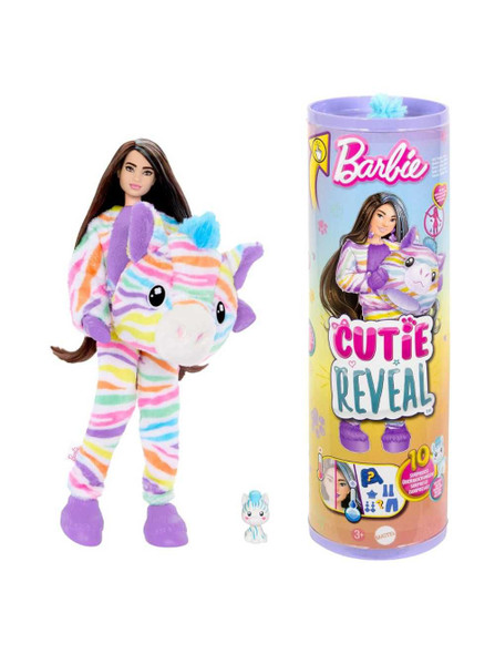 Barbie Cutie Reveal Color Dream Series Zebra Doll & Accessories