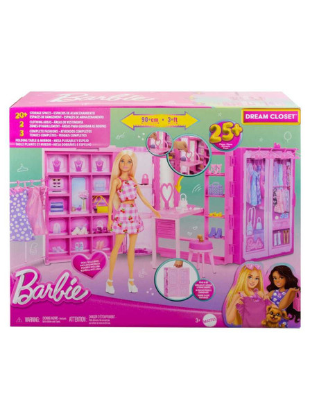 Barbie Fab Dream Closet With Doll, Clothes & Accessories