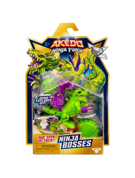 Legends of Akedo S7 W1 Ninja Bosses Venom Claw 360 Spin Attack