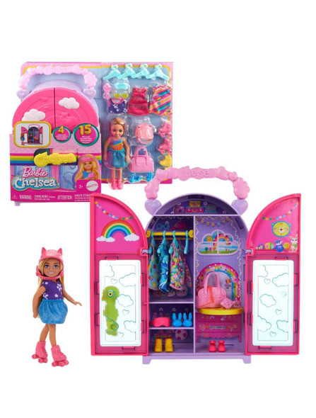 Barbie Fam Chelsea Doll & Closet Playset With Accessories