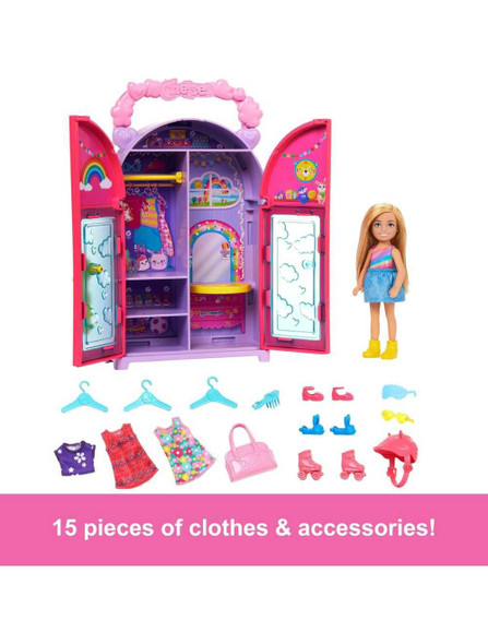Barbie Fam Chelsea Doll & Closet Playset With Accessories