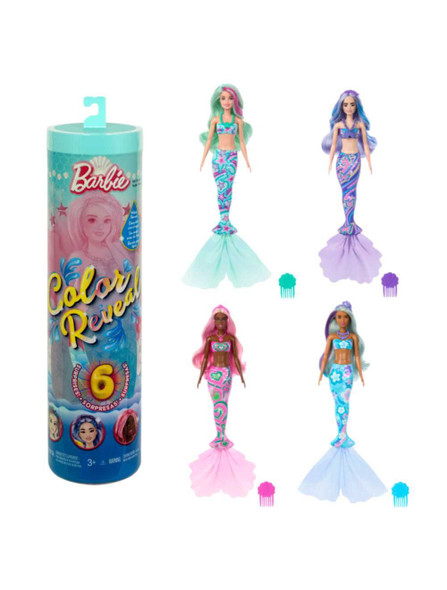 Barbie Color Reveal Deep Sea Mermaids Dolls Series With Accessories