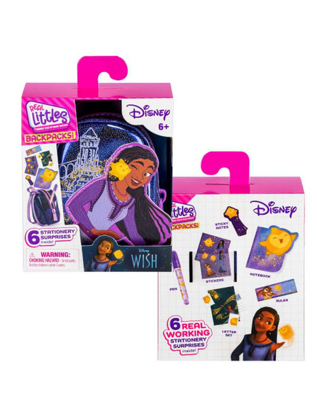 Real Littles S6 Disney Wish Mini Backpack With Mini Stationery