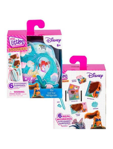 Real Littles S6 Disney Little Mermaid Mini Backpack With Mini Stationery