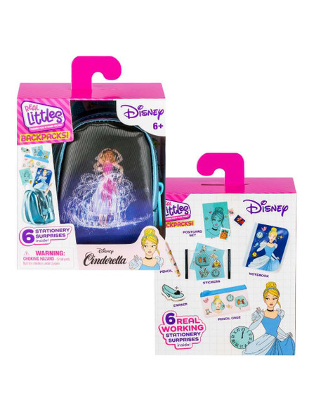 Real Littles S6 Disney Cinderella Mini Backpack With Mini Stationery