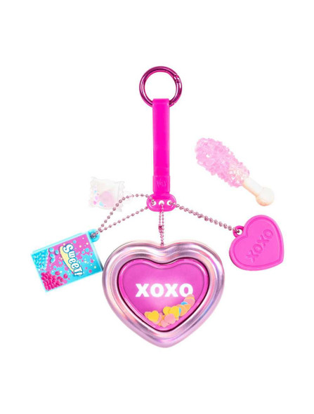 Real Littles S8 Tiny Tins Heart Design Bag Keychain With Mini Stationery