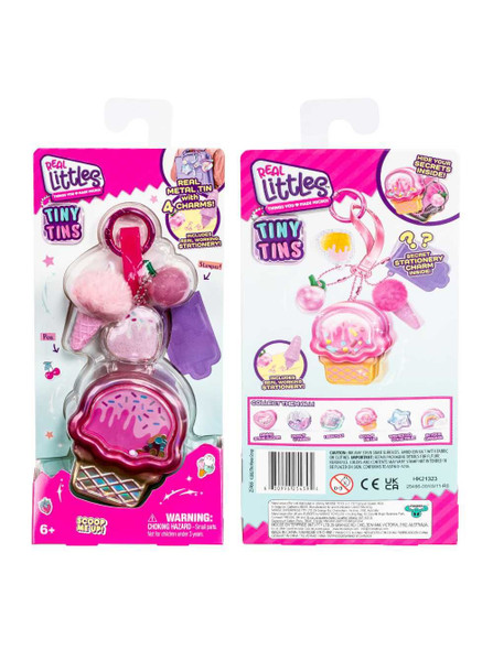 Real Littles S8 Tiny Tins Donut Ice Cream Bag Keychain With Mini Stationery