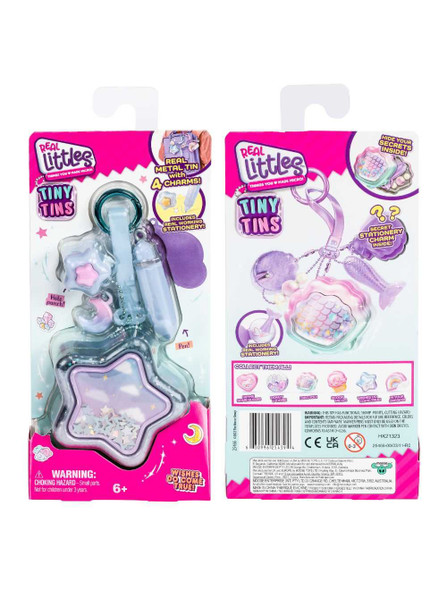 Real Littles S8 Tiny Tins Shell Design Bag Keychain With Mini Stationery