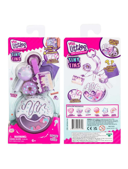 Real Littles S8 Tiny Tins Donut Design Bag Keychain With Mini Stationery