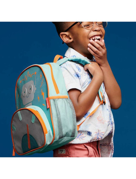 Skip Hop Spark Style Little Kid Backpack- Robot Design