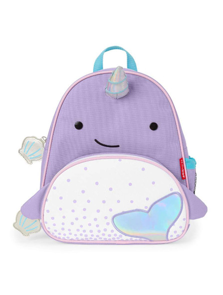 Skip Hop Zoo Little Kid Backpack- Narwhal Design