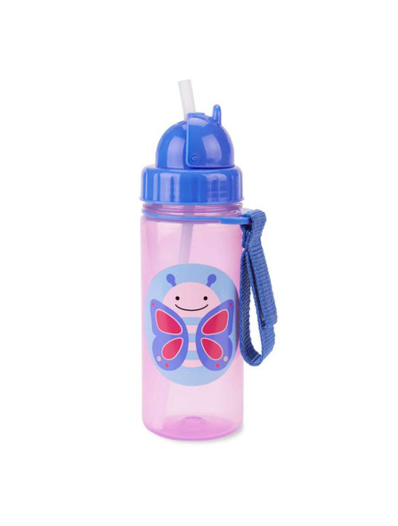 Skip Hop Zoo Straw Bottle 13-oz.- Butterfly Design