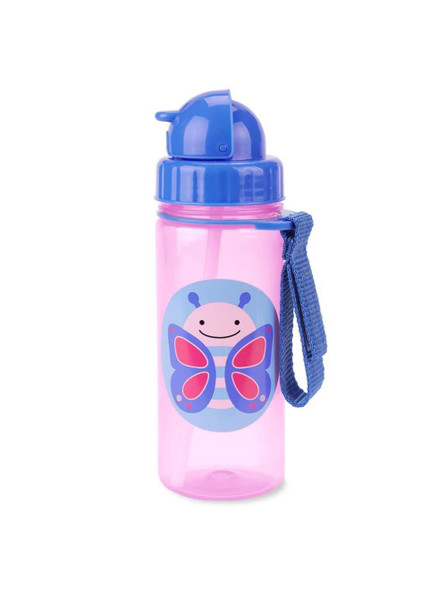 Skip Hop Zoo Straw Bottle 13-oz.- Butterfly Design