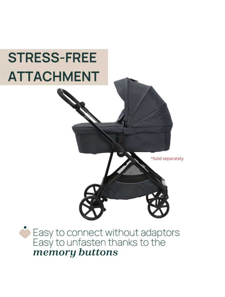 Chicco Seety Carry Cot Suitable Up to 22kg- Etna Black