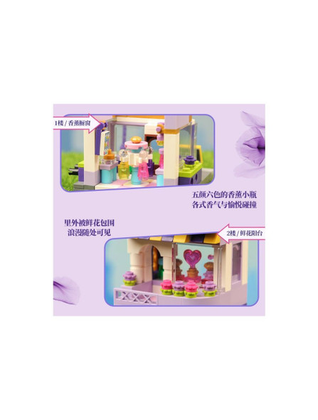 Keeppley City Corner Fragrance Store Assortment Playing Building Blocks Bricks Toys QMAN Compatible with Lego Blocks